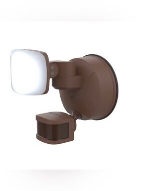 Outdoor LED Motion Sensor Flood Light in Brown